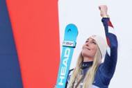 Lindsey Vonn in the women's Super-G during the STIFEL FIS World Cup Finals in Sun Valley, Idaho. (Photo by Getty Images)